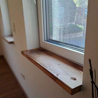 Holzfensterbänke - Detailfoto