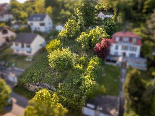 Luftaufnahme vom Grundstück