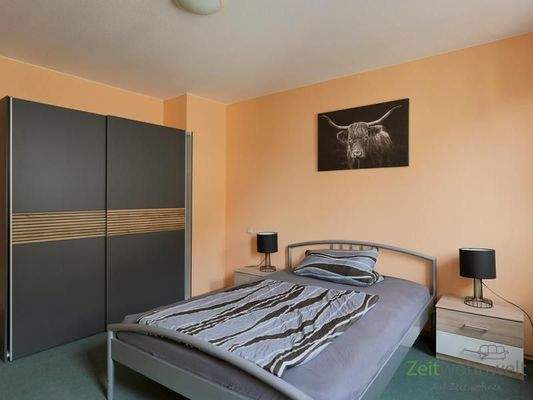 Blick ins Schlafzimmer