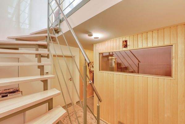Sauna vom Treppenhaus