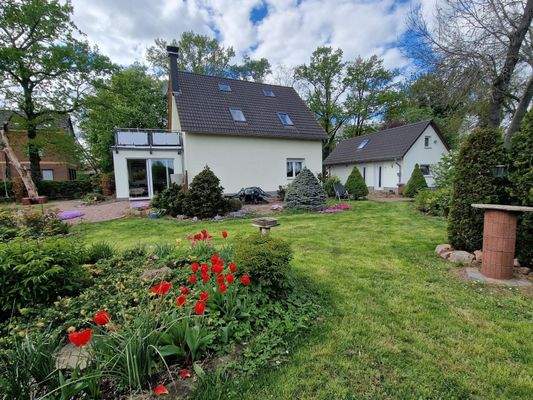 Garten Blick zum Haus