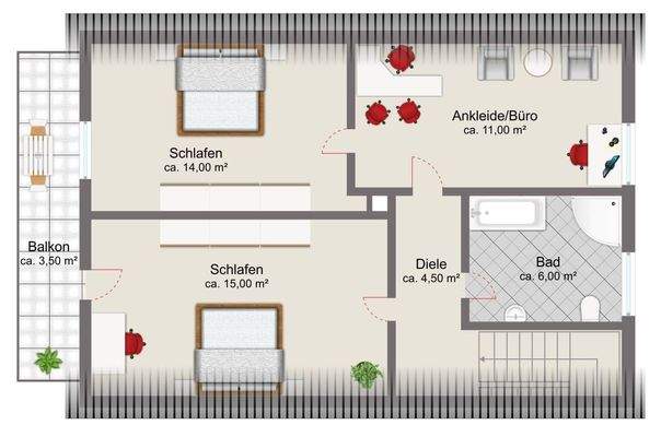 Grundriss Dachgeschoss