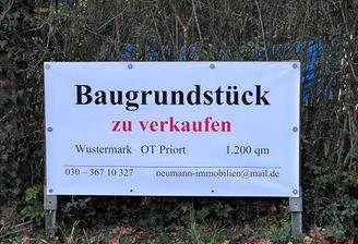 Baugrundstück in Priort