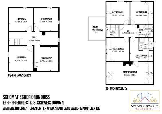 OG/UG - Schematischer Grundriss