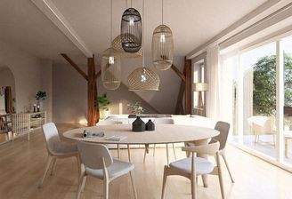 Visualisierung Wohn- und Essbereich