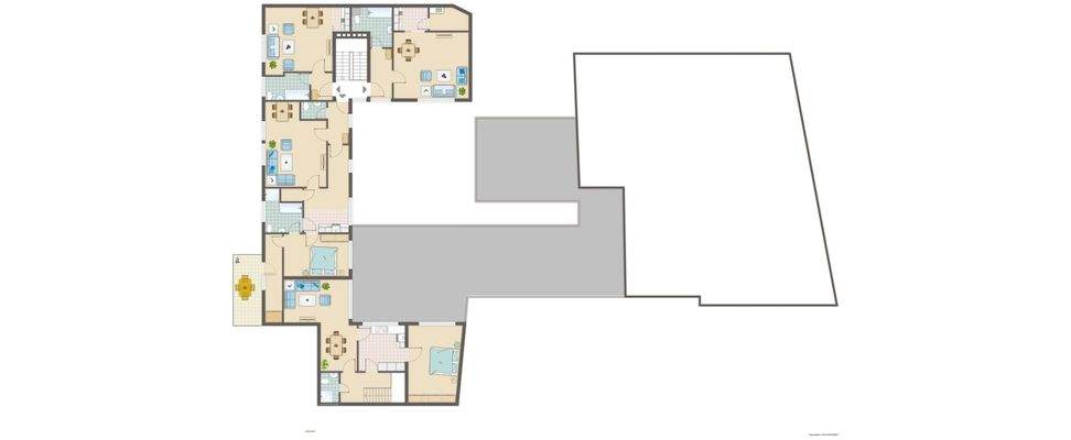 Grundriss Obergeschoss Hinterhaus