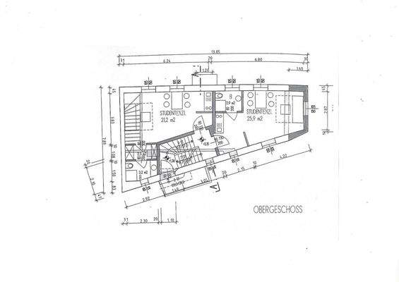 Plan - Kleine gediegene Garconiere Miete Schallmoos Salzburg