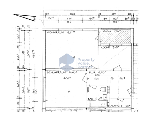 Grundriss Aufzug 2. links