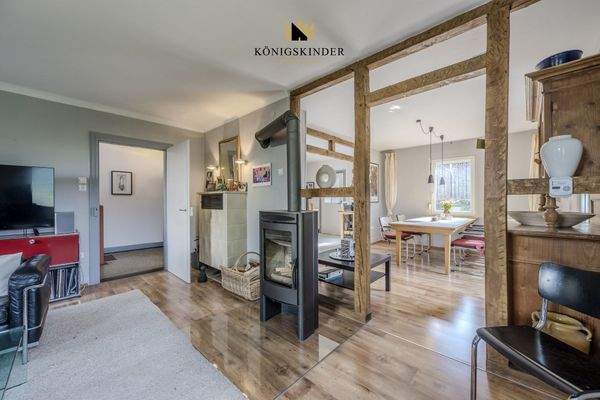 Wohn,- Esszimmer & Küche mit offenem Konzept