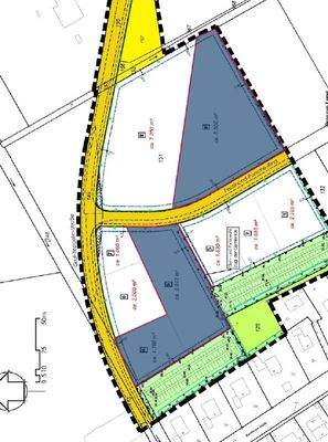 Lageplan der verfügbaren Grundstücke