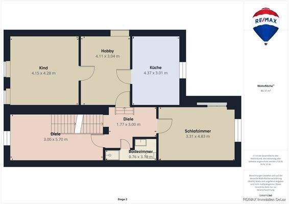 REMAX Immobilien DeLux Einfamilienhaus  Bebelsheim Grundrisse OG Mark Borowicz