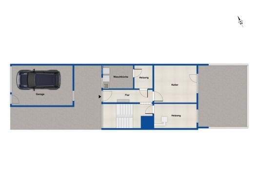 Kellergeschoss - rechtes Haus