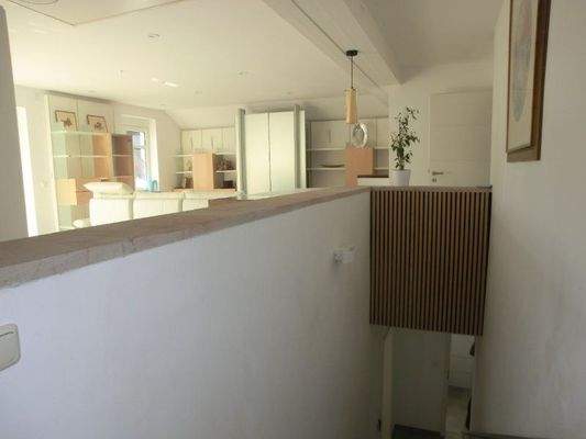 Treppenaufgang zum Wohnzimmer 