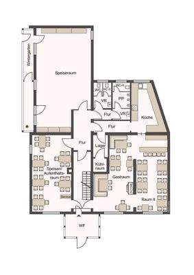 EG Gaststätte mit Speiseraum