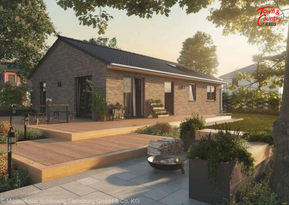 Visualisierung Bebauungsbeispiel Bungalow