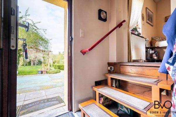 Separater Hauseingang in den Garten