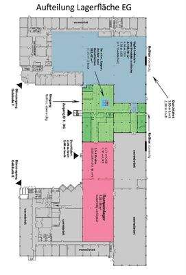 Aufteilung Lagerfläche EG