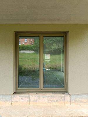 Detail Doppelschwingtür Terrasse