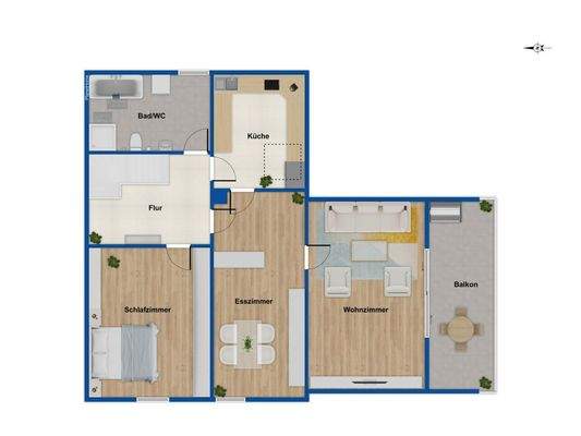 Grundriss Obergeschoss