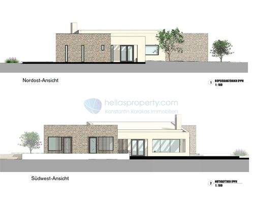 Ansichten Villa 200 qm