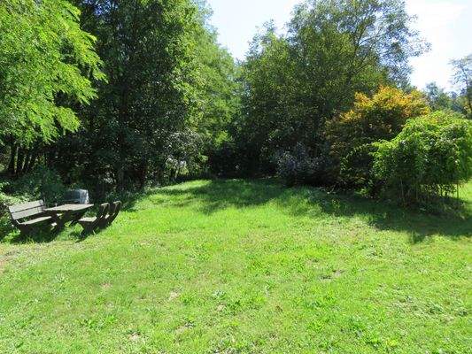 Blick zum Gartenanteil    