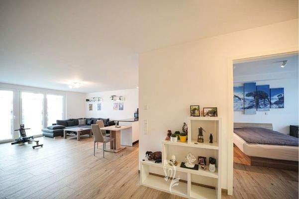 Wohnen/Essen, Blick ins Schlafzimmer