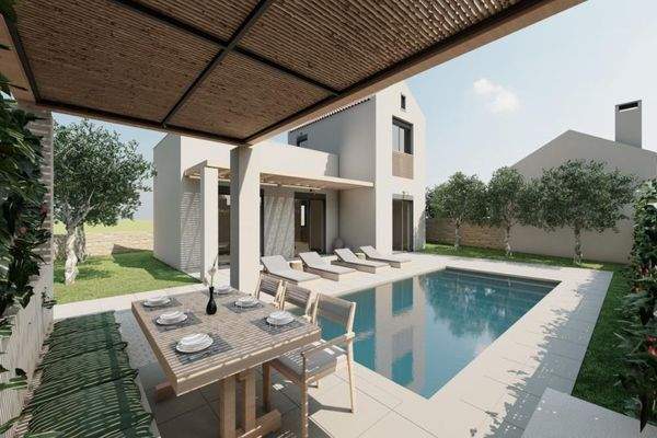 Kreta - Vamos: Schöne Maisonette mit Swimmingpool zu verkaufen - Projekt