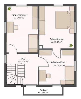 Grundriss Obergeschoss