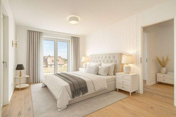 3- Zi. Whg Schlafen Einrichtungsbeispiel