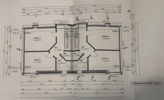 Grundriss OG gem. Baugenehmigung