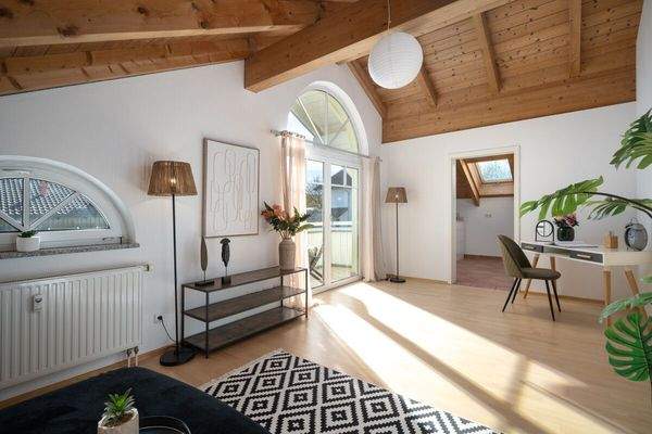 Schlafzimmer mit Dachgeborgenheit