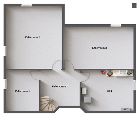 Grundrissbeispiel Nutzkeller