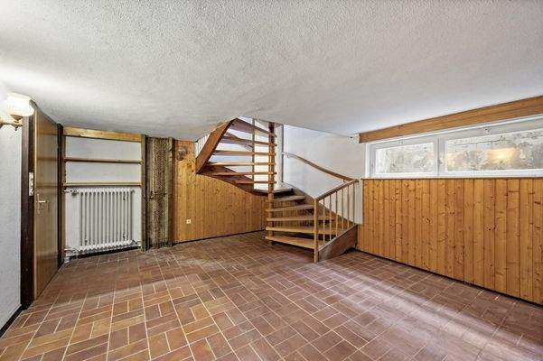 belichteter Vorraum im UG