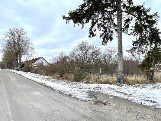 Ansicht Straße auf Grundstück