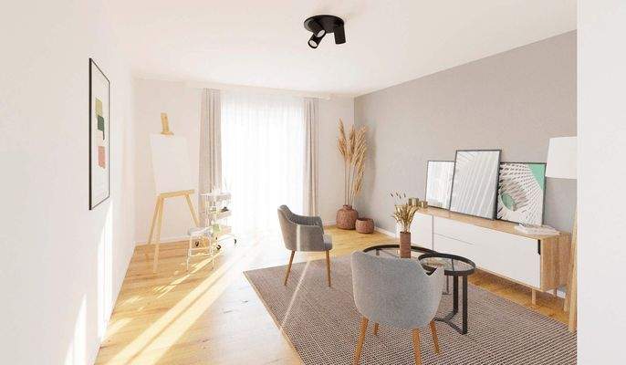 Ausgebautes Dachstudio mit angrenzender Dachterras