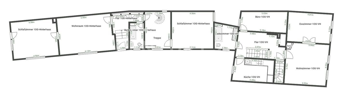 Grundriss 1. Etage HH