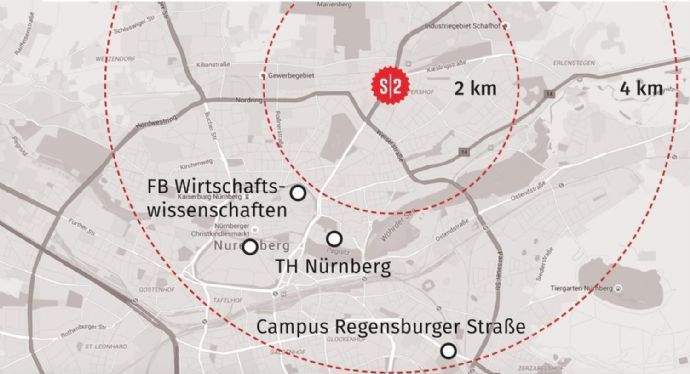 Nürnberg map