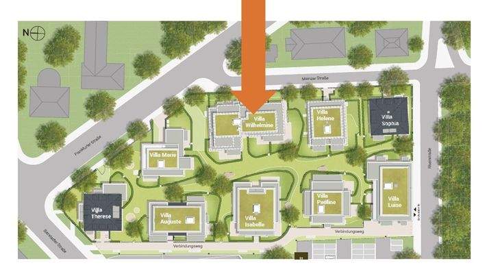 Wilhelms IX Lageplan Haus G