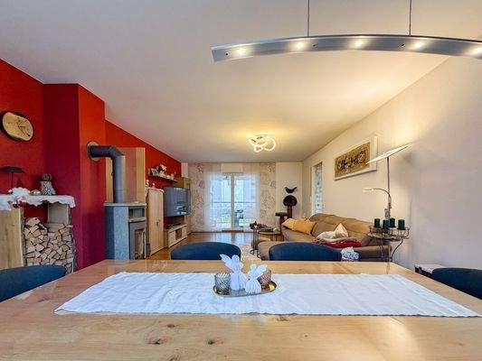 offener Wohn-, Essbereich