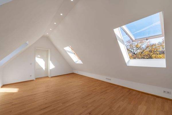 Schlafzimmer mit Schlosskanalblick