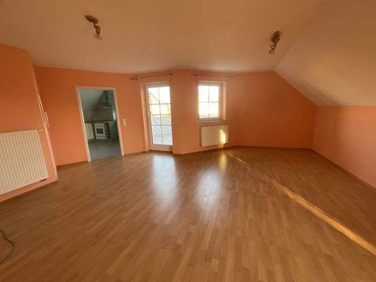 Wohnzimmer im Dachgeschoss