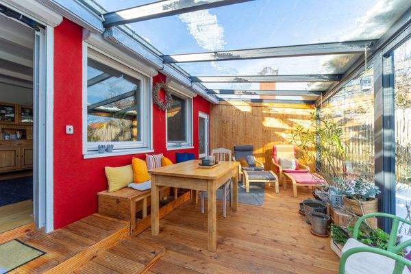 Überdachte Terrasse