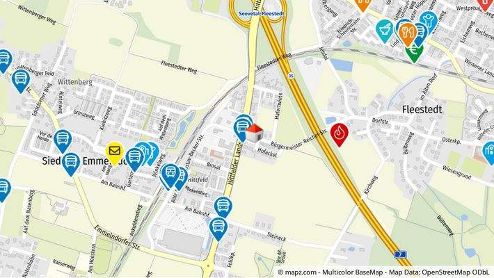 Geolyzer Kartenausschnitt