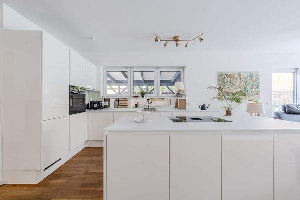 Open-plan kitchen area