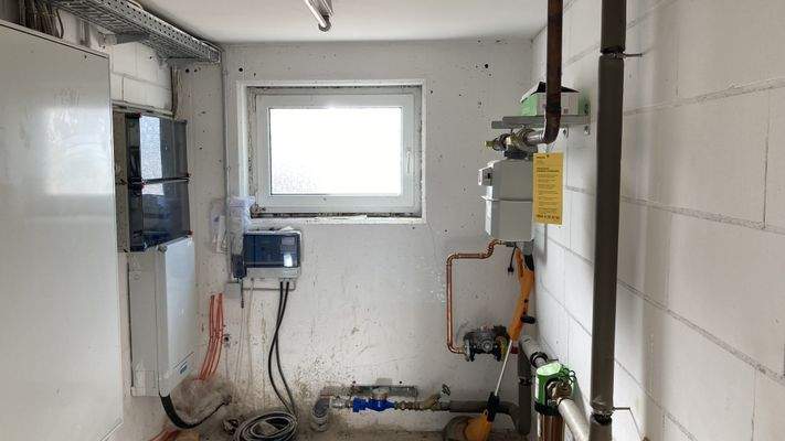 Anschlussraum im Keller