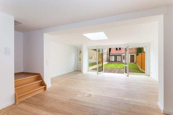 open-plan living area