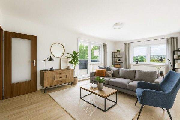 Wohnzimmer visualisiert