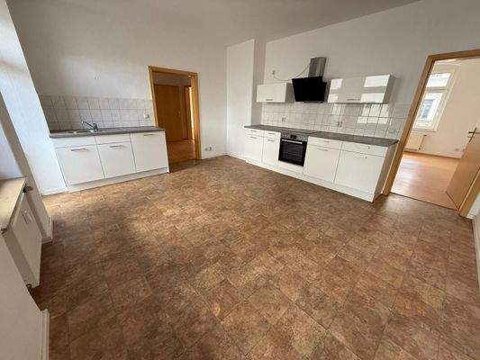 Küche mit Einbauküche