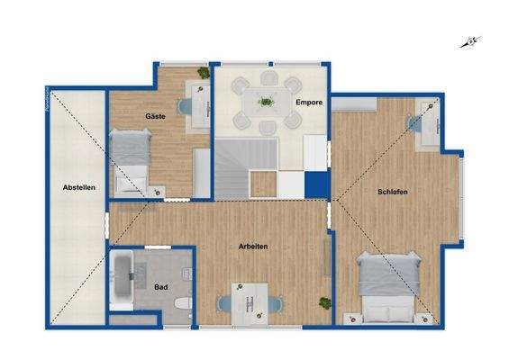 Grundriss Obergeschoss