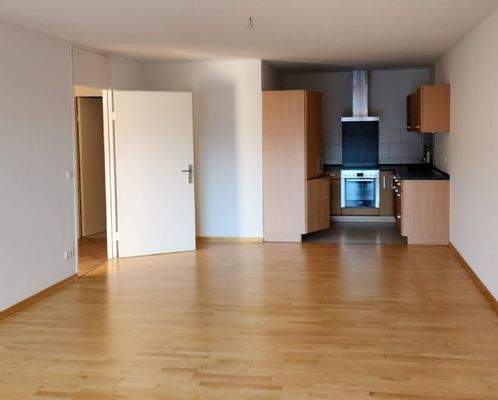 Wohnzimmer mit Küche